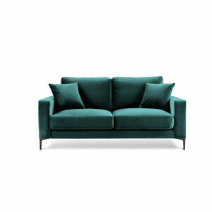 Aksamitna sofa w morskim kolorze Kooko Home Harmony, 158 cm obraz