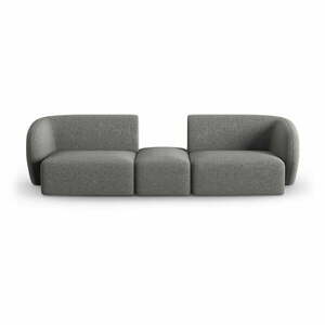 Szara sofa z tkaniny szenilowej 246 cm Paolo – Milo Casa obraz