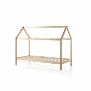 Łóżko dziecięce z litego drewna sosnowego w kształcie domku 90x200 cm DALLAS – Vipack obraz