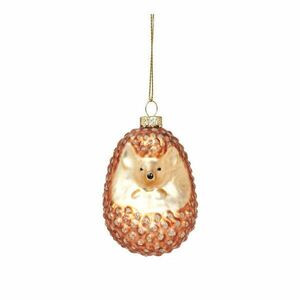 Szklana ozdoba świąteczna wykonana ręcznie 8 cm Hedgehog – Sass & Belle obraz