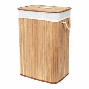Naturalny bambusowy kosz na pranie 78 l Bamboo – Compactor obraz
