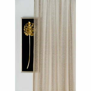 Firanka w beżowo-złotym kolorze 140x245 cm Carmine – Mendola Fabrics obraz