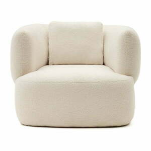 Kremowy fotel z materiału bouclé Martina – Kave Home obraz