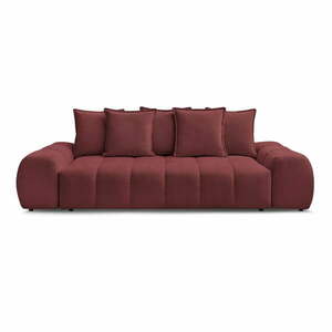 Bordowa sofa z tkaniny szenilowej 278 cm Everest – Bobochic Paris obraz