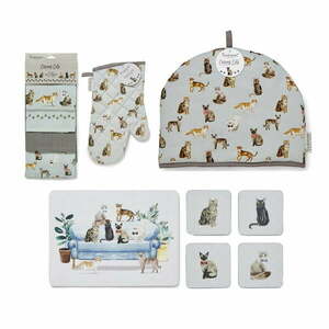 Zestaw tekstyliów kuchennych 13 szt. Curious Cats – Cooksmart ® obraz