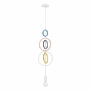 Lampa wisząca z tekstylnym kloszem Single – Candellux Lighting obraz