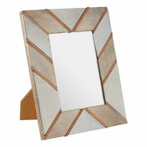 Biało-beżowa drewniana ramka 22x28 cm Bowerbird – Premier Housewares obraz