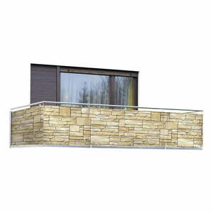 Beżowa osłona balkonowa 500x85 cm – Maximex obraz