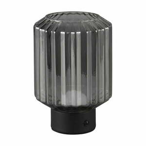 Czarno-szara lampa stołowa LED ze ściemniaczem i szklanym kloszem (wys. 19, 5 cm) Lord – Trio obraz