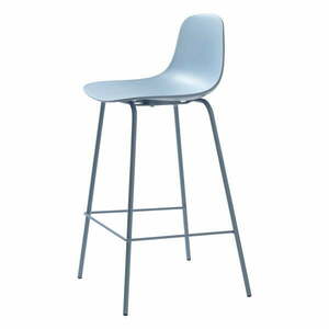 Jasnoniebieski plastikowy hoker (wysokość siedziska 67, 5 cm) Whitby – Unique Furniture obraz
