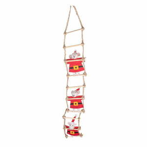 Tekstylna wisząca dekoracja świąteczna 50 cm Santa Mouse – Sass & Belle obraz