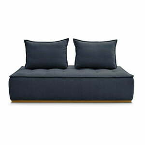 Ciemnoniebieska sofa z materiału bouclé 175 cm Elisa – Bobochic Paris obraz