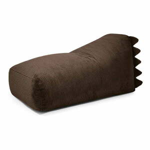 Ciemnobrązowy sztruksowy dziecięcy worek do siedzenia Snug 130 Dragon – SLOWDOWN obraz