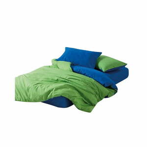 Zielono-niebieska pościel dwuosobowa z bawełny renforcé z prześcieradłem/4-częściowa 200x220 cm Sage – Mijolnir obraz