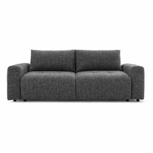 Ciemnoszara rozkładana/ze schowkiem sofa 248 cm Arsene – Bobochic Paris obraz