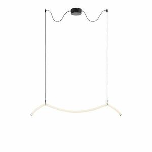 Czarno-biała lampa wisząca LED Melt – Markslöjd obraz