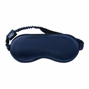 Ciemnoniebieska jedwabna opaska na oczy Navy – slip obraz