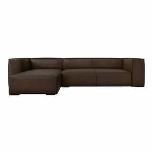 Ciemnobrązowy skórzany narożnik (lewostronny) Madame – Windsor & Co Sofas obraz