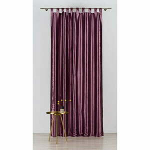 Ciemnofioletowa zasłona 140x245 cm Royal Taffeta – Mendola Fabrics obraz