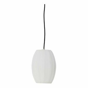 Biała lampa wisząca z tekstylnym kloszem ø 21 cm Pica – Bloomingville obraz