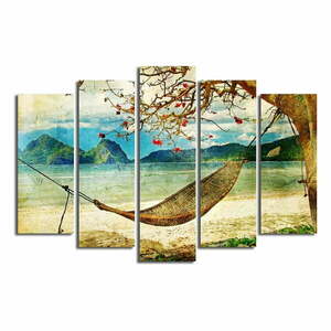 Obraz wieloczęściowy Hammock, 105x70 cm obraz