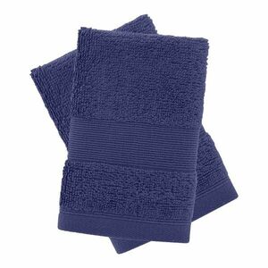 Ciemnoniebieskie bawełniane ręczniki frotte zestaw 2 szt. 30x30 cm Anti-Bacterial – Catherine Lansfield obraz