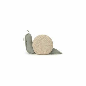 Kremowo-szałwiowy tekstylny dziecięcy kosz na zabawki 60x24x30 cm Big Snail – Lorena Canals obraz