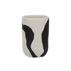 Czarno-biały ceramiczny kubek na szczoteczki do zębów Icon – Mette Ditmer Denmark obraz