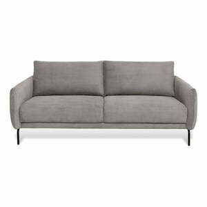 Jasnoszara sztruksowa sofa 212 cm Venray – Scandic obraz