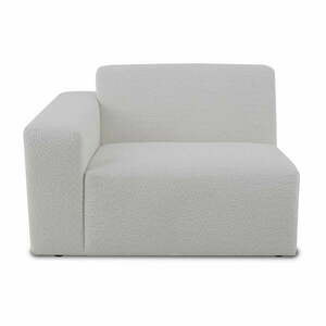 Biały narożnik z materiału bouclé (lewostronny) Roxy – Scandic obraz