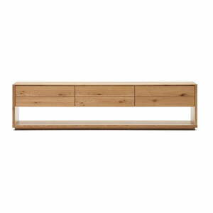 Szafka pod TV w dekorze dębu 200x51 cm Alguema – Kave Home obraz