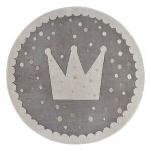 Szary dywan dziecięcy ø 100 cm Crown – Hanse Home obraz