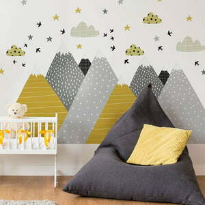 Naklejka ścienna Ambiance Giant Kid Sticker Scandinavian Mountains Henrika obraz