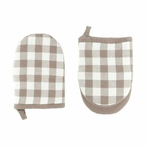Bawełniana rękawice kuchenne zestaw 2 szt. Gingham – Tiseco Home Studio obraz
