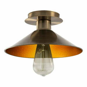 Lampa sufitowa w kolorze brązu z metalowym kloszem ø 24 cm Berceste – Opviq lights obraz