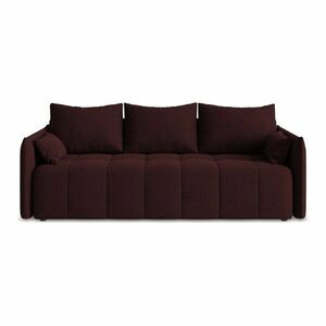 Bordowa rozkładana/ze schowkiem sofa 225 cm Moku – Makamii obraz