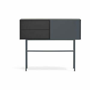 Czarno-antracytowa konsola 35x110 cm Nube – Teulat obraz