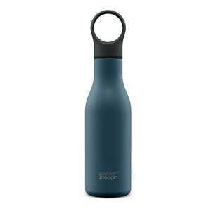 Ciemnoniebieska podróżna butelka ze stali nierdzewnej 500 ml Loop – Joseph Joseph obraz