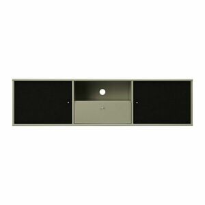 Szafka pod TV w kolorze khaki/czarna 161x42x45 cm Mistral – Hammel Furniture obraz