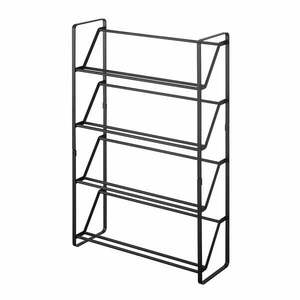 Czarny stojak na buty z 4 poziomami YAMAZAKI Frame obraz