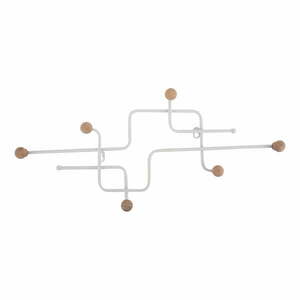Biały metalowy wieszak ścienny 60, 5 cm Metro – PT LIVING obraz