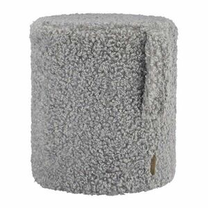 Szary puf z materiału bouclé Teddy – Blomus obraz