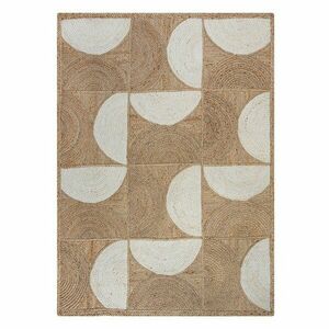 Dywan z juty tkany ręcznie w naturalnym kolorze/w kolorze kości słoniowej 160x230 cm Eclipse – Flair Rugs obraz