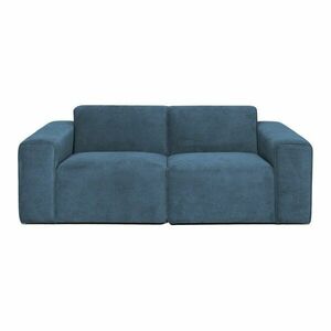 Niebieska sztruksowa sofa 202 cm Sting – Scandic obraz