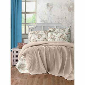 Jasnobrązowa bawełniana narzuta 220x240 cm Waffle – Mila Home obraz
