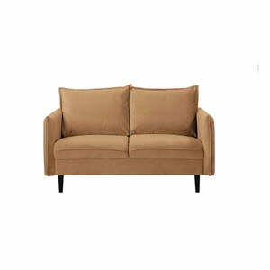 Brązowa aksamitna sofa 138 cm Juli – Ropez obraz