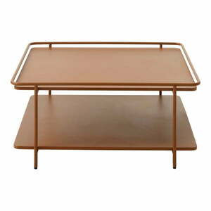 Metalowy stolik w kolorze terakoty 75x75 cm Yuba – Unique Furniture obraz
