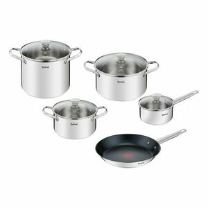 Zestaw garnków ze stali nierdzewnej 9 el. Cook Eat – Tefal obraz