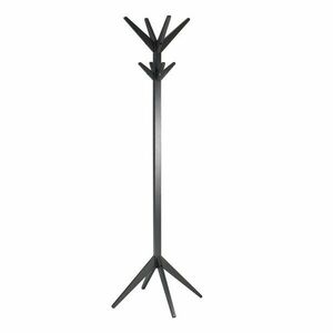 Czarny wieszak z litego drewna brzozowego Studio – WOOOD obraz