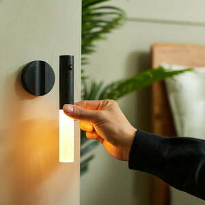 Czarny kinkiet LED na USB Baton – Gingko obraz